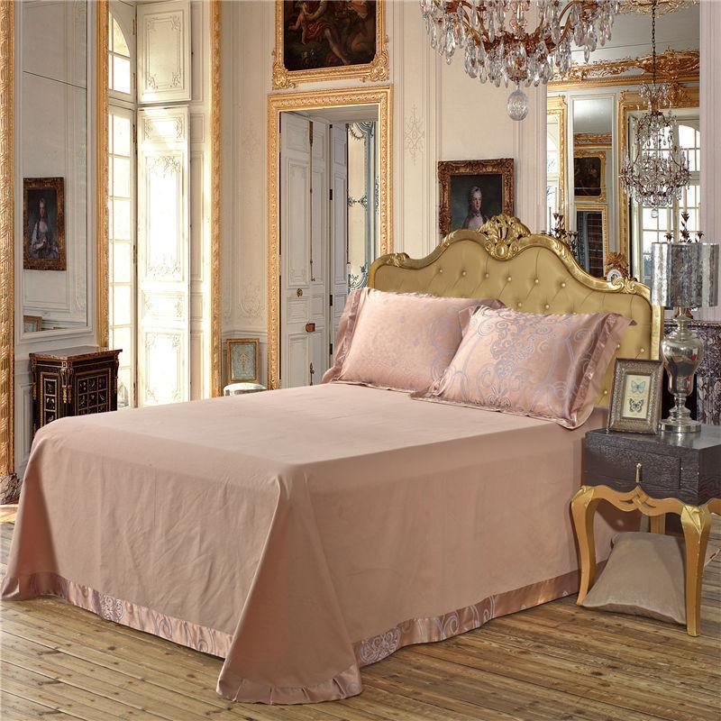 Luxury Satin Jacquard Embroidery Bedding Set Double Queen King Size - Cool Tees and Things