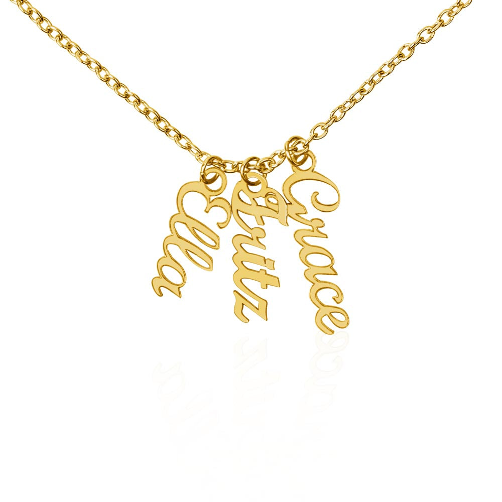Personalized Vertical Name Necklace- Cool Tees and Things