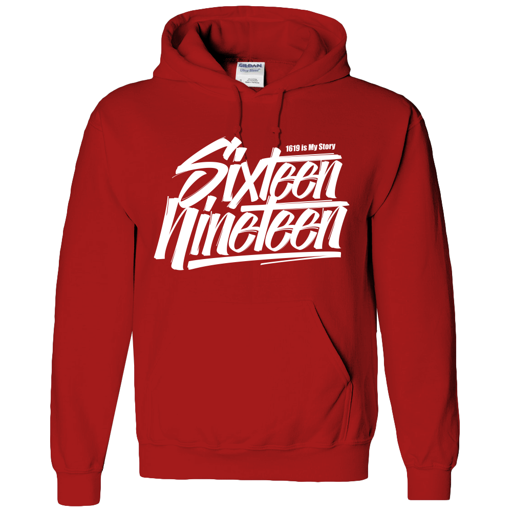 SIXTEEN NINETEEN,1619,BLACK LIVES MATTER ADULT HOODIE