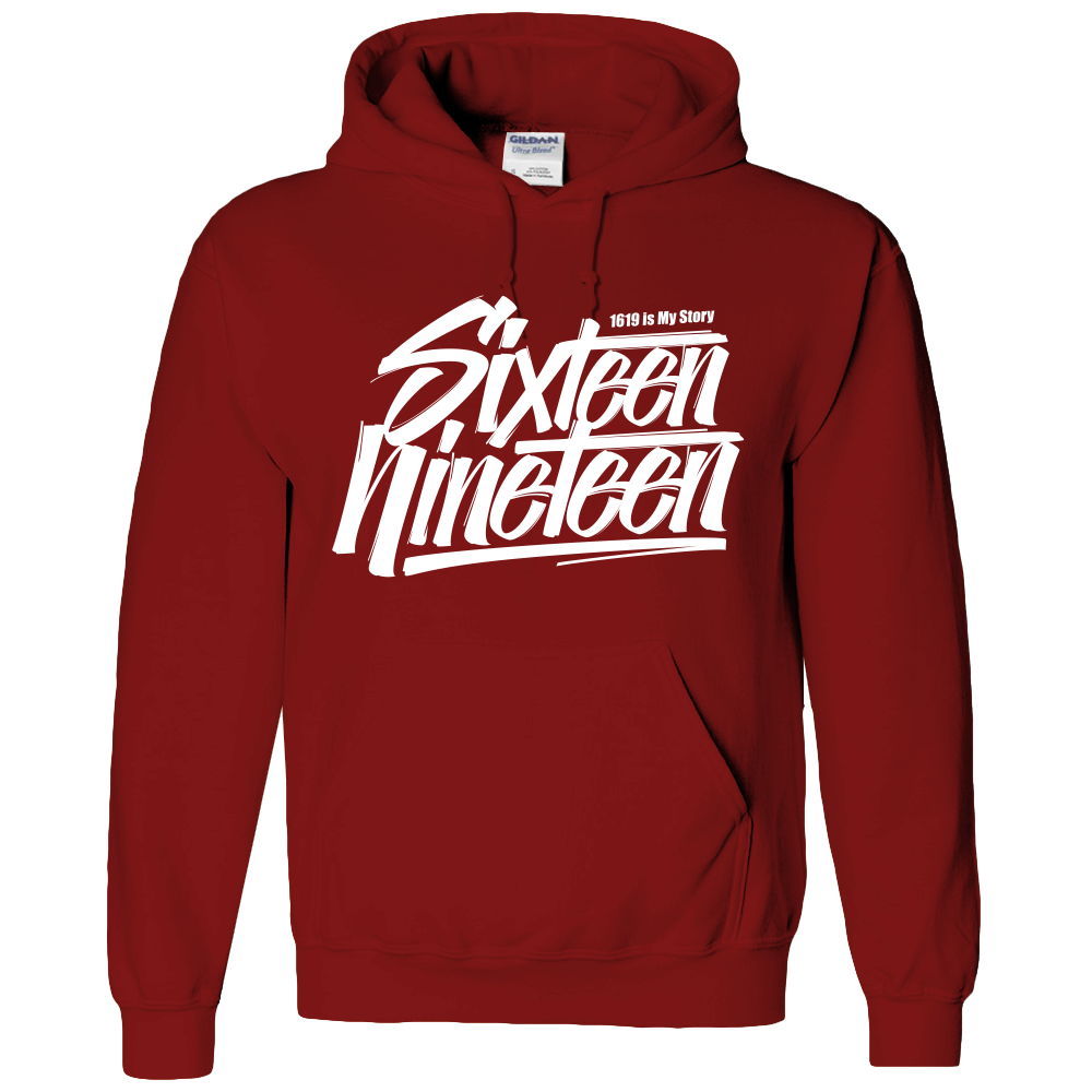 SIXTEEN NINETEEN,1619,BLACK LIVES MATTER ADULT HOODIE