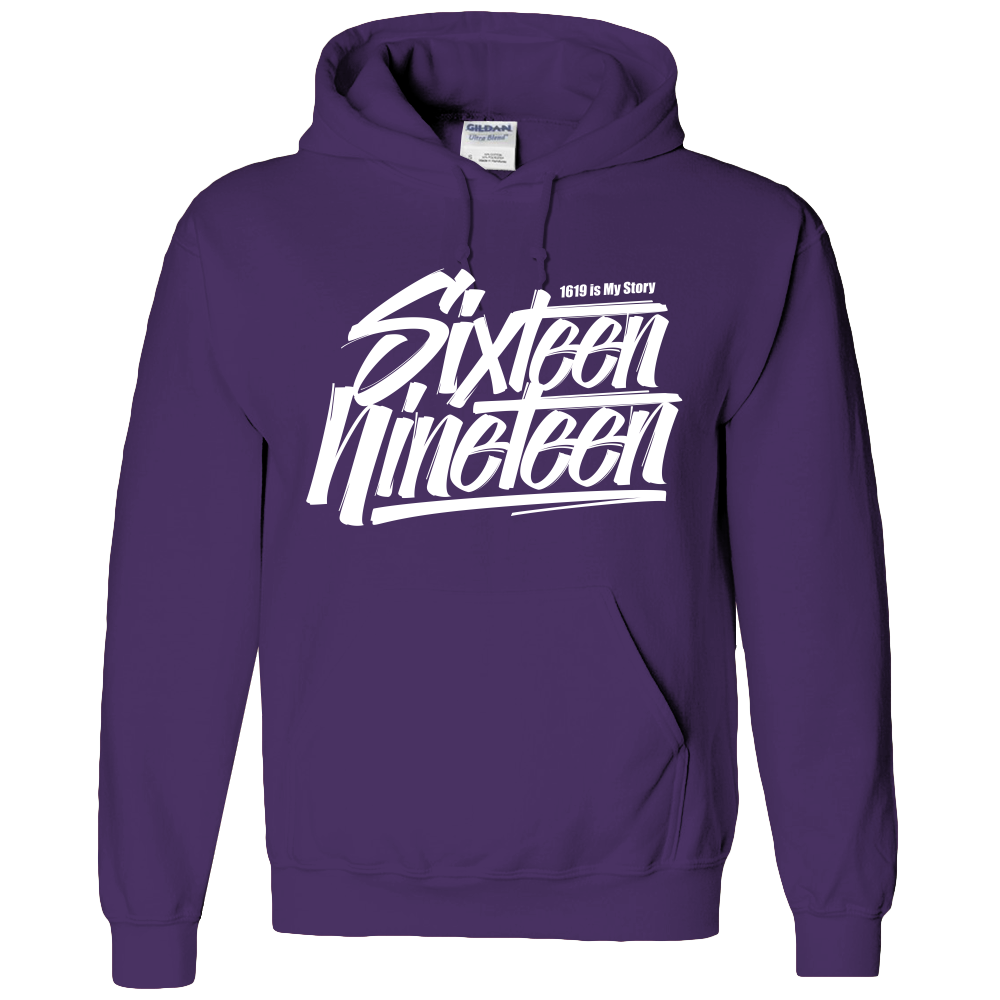 SIXTEEN NINETEEN,1619,BLACK LIVES MATTER ADULT HOODIE