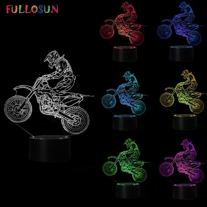 3D Motocross Bike Night Light LED - Cool Tees and Things