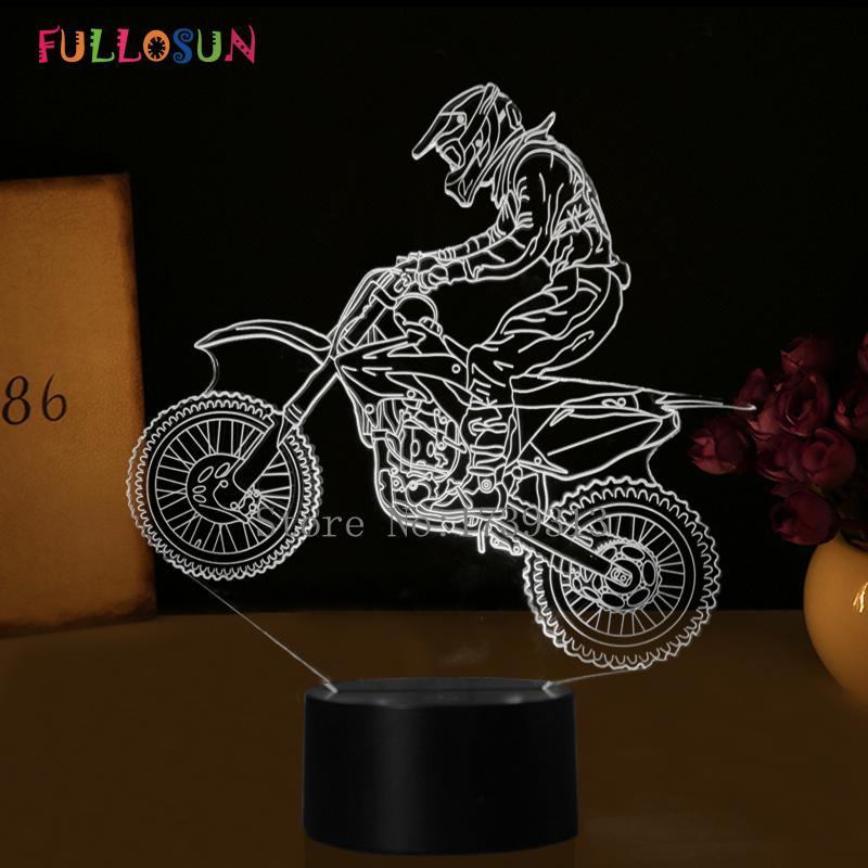 3D Motocross Bike Night Light LED - Cool Tees and Things