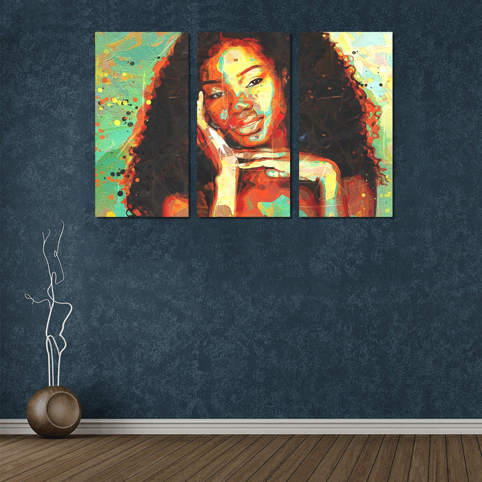 Believe In Yourself- Beautiful Black Woman Empowerment Wall Art-One Size-Chocolate-Cool Tees & Things