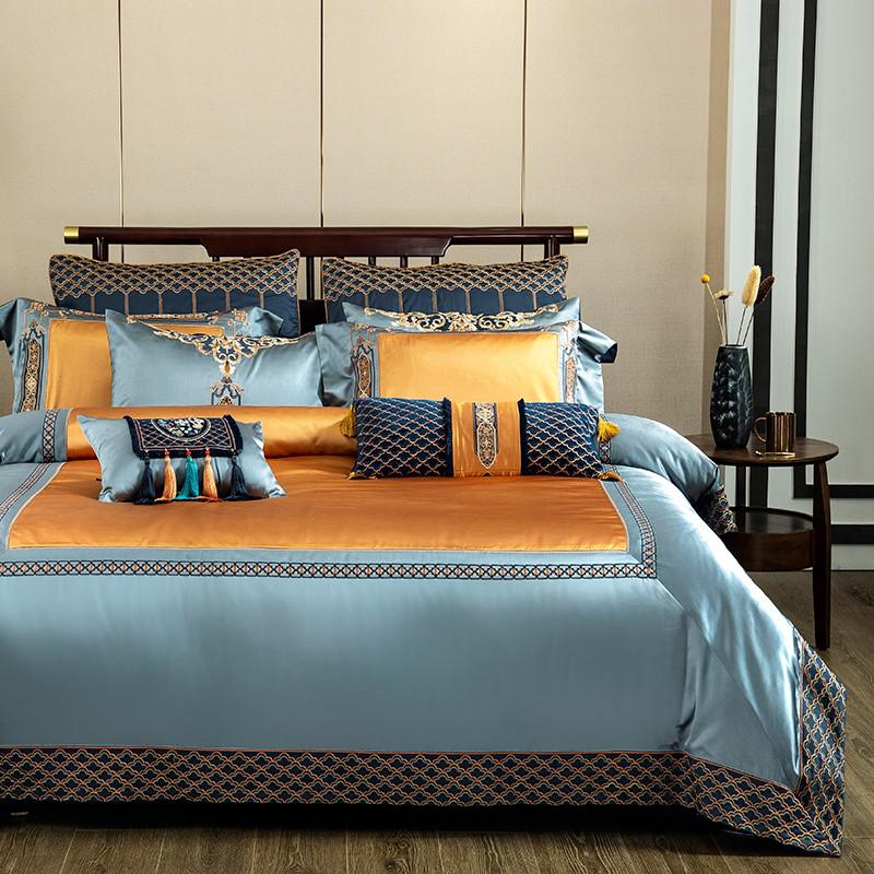 Chic Home Luxury Bedding Set- Faux Silk Luxury Jacquard Bedding Set an