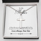 To My Mother From Your Son- Personalized Cross Necklace
