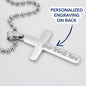 To My Mother From Your Son- Personalized Cross Necklace