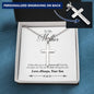 To My Mother From Your Son- Personalized Cross Necklace