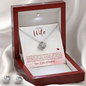 To My Wife- Love Knot Earring & Necklace Set