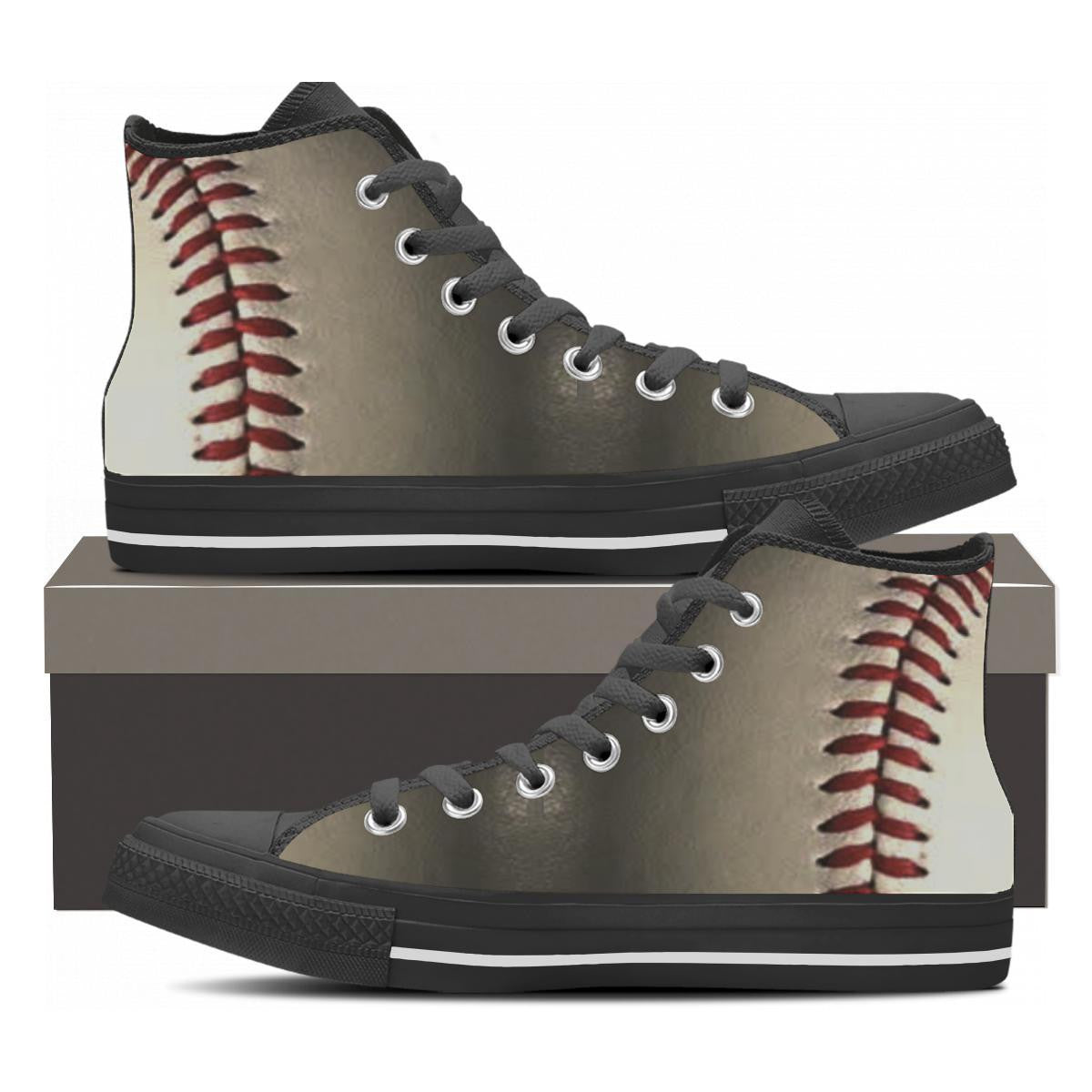 Baseball High Tops - Cool Tees and Things