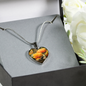 Beautiful Butterfly with Orange Flowers Pendant and Bangle Jewelry - Cool Tees and Things
