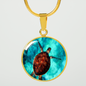 Beautiful Sea Turtle Pendant Jewelry - Cool Tees and Things