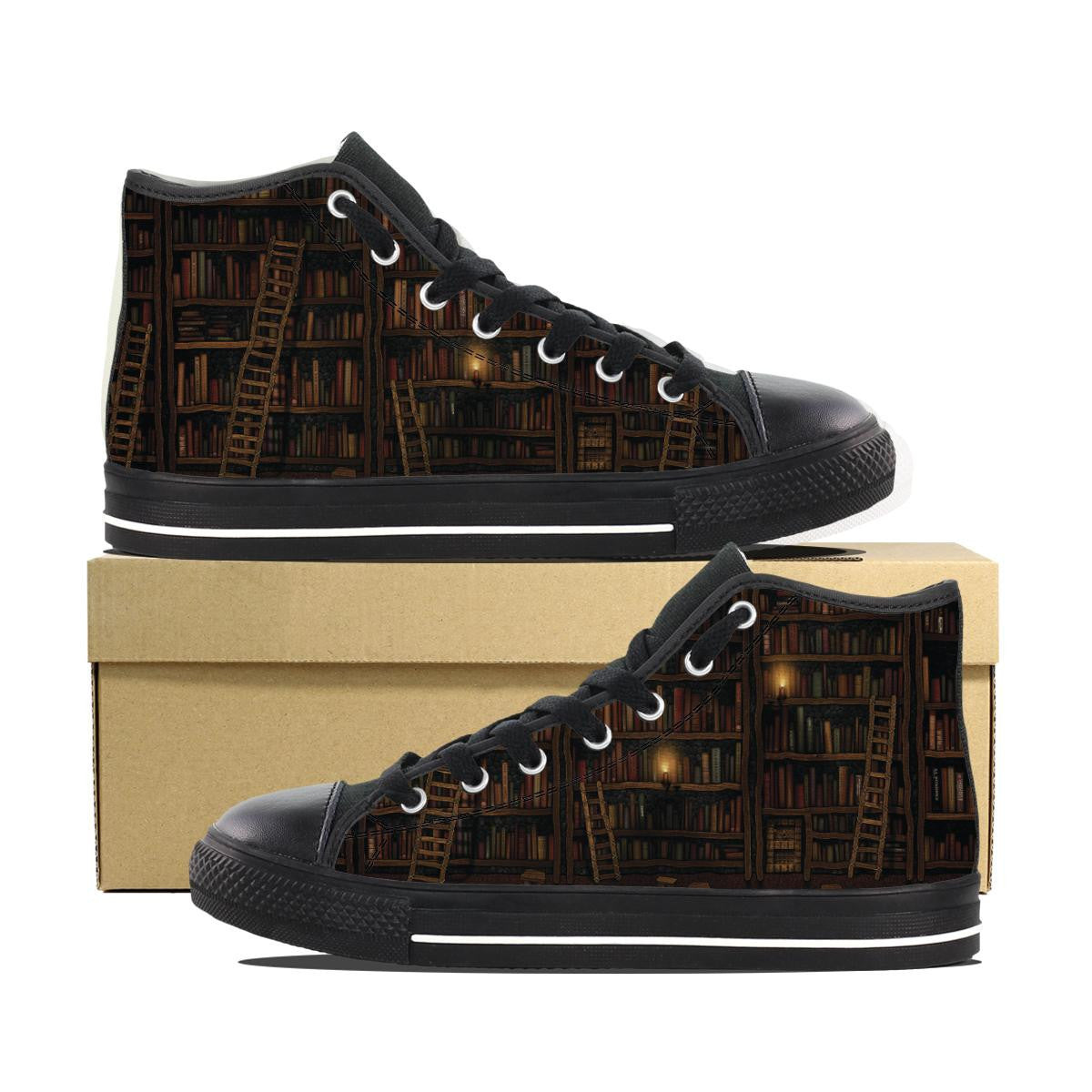 Book Lovers High Tops - Cool Tees and Things