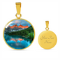 Breathtaking Moraine Lake Pendant and Bangle Jewelry - Cool Tees and Things