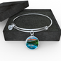 Breathtaking Moraine Lake Pendant and Bangle Jewelry - Cool Tees and Things