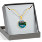 Breathtaking Moraine Lake Pendant and Bangle Jewelry - Cool Tees and Things