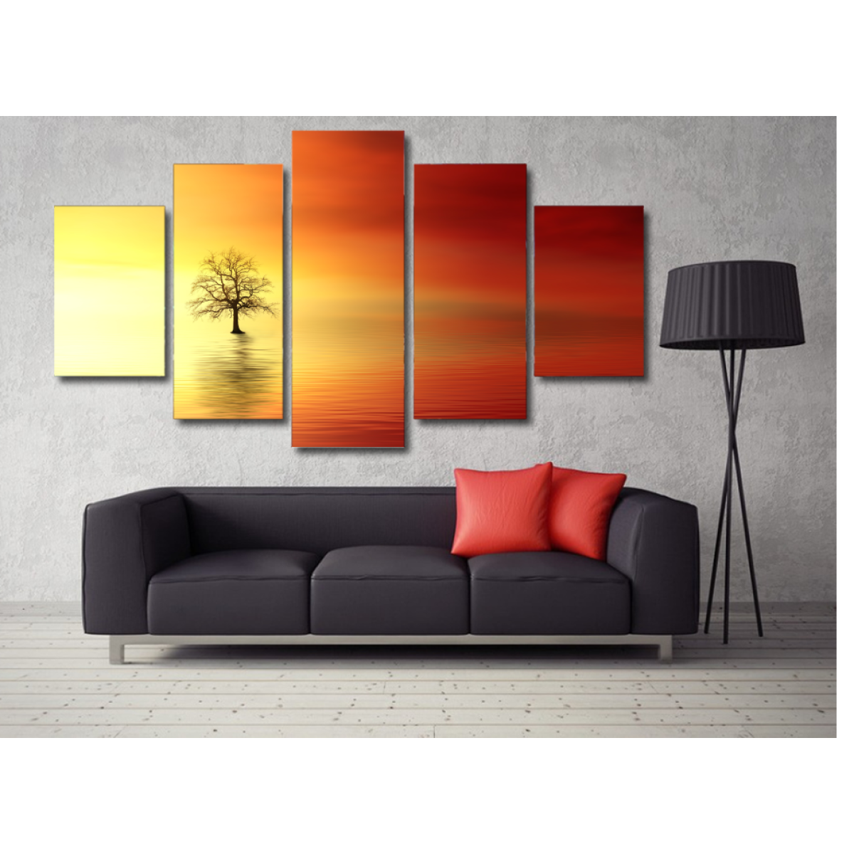 Breathtaking Sunset-Medium-Not Framed-Red/Orange/Yellow-Cool Tees & Things
