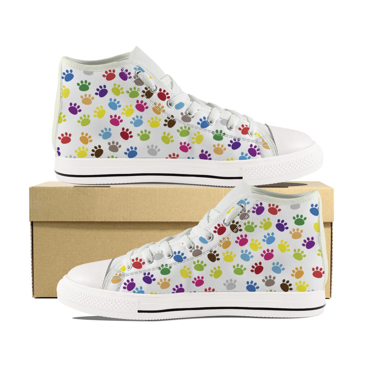 Cat Paws High Tops - Cool Tees and Things