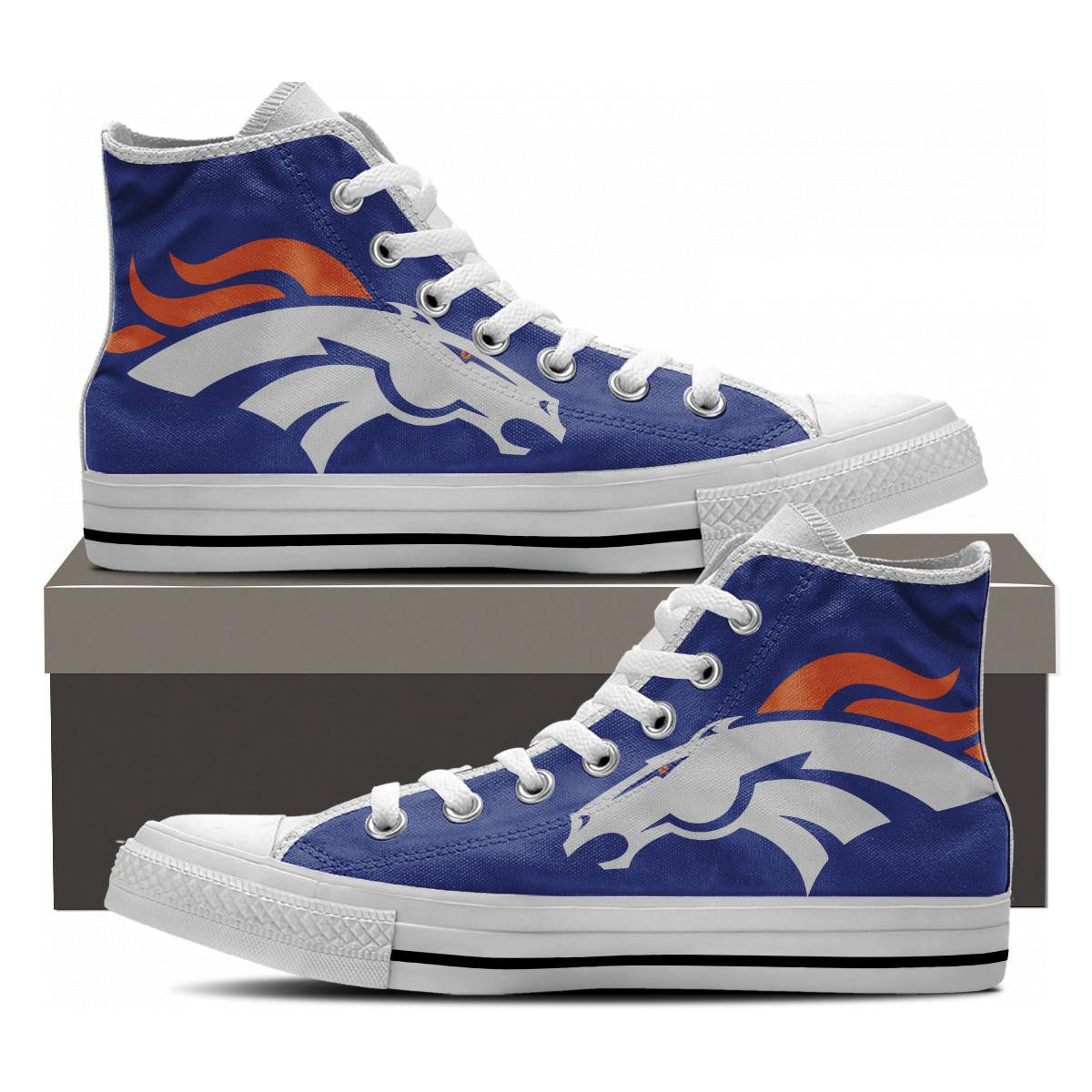 Denver Fans High Tops - Cool Tees and Things