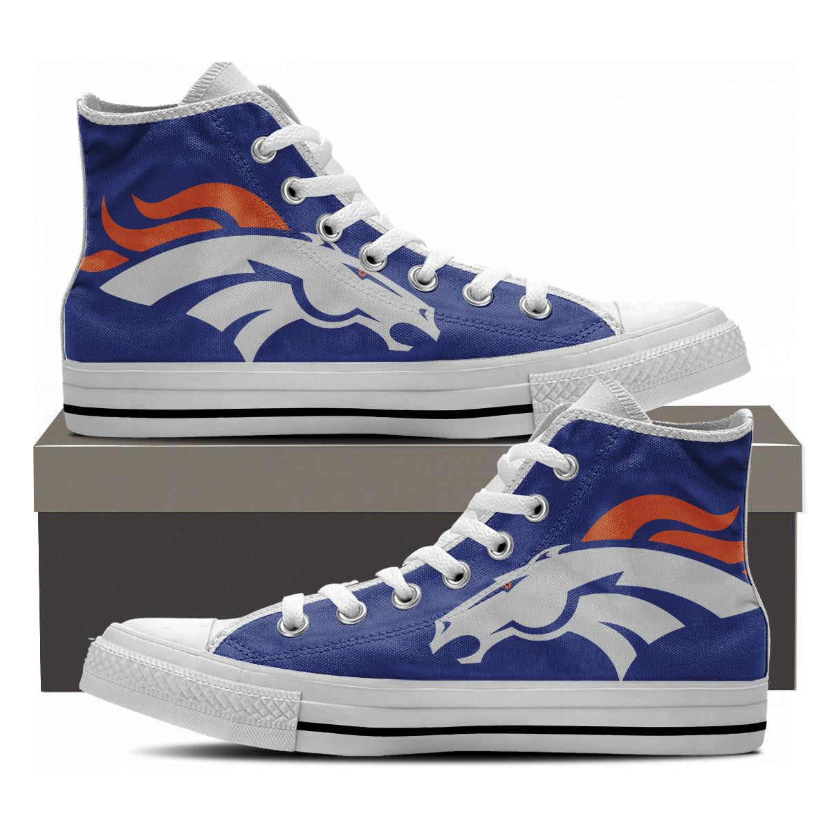 Denver Fans High Tops - Cool Tees and Things