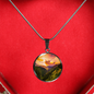 Green Mountain At Sunrise Pendant - Cool Tees and Things