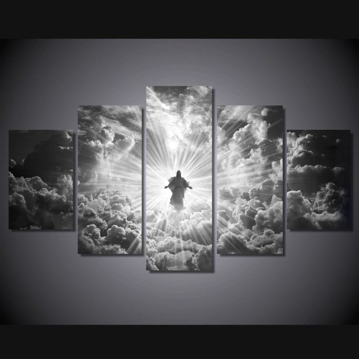 Jesus Is Coming Limited Edition Grayscale-Medium-Not Framed-Gray,White-Cool Tees & Things