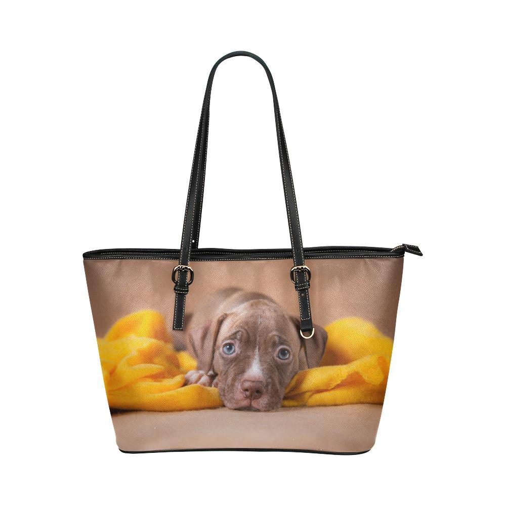 Loveable Pit Bull Puppy Tote - Cool Tees and Things