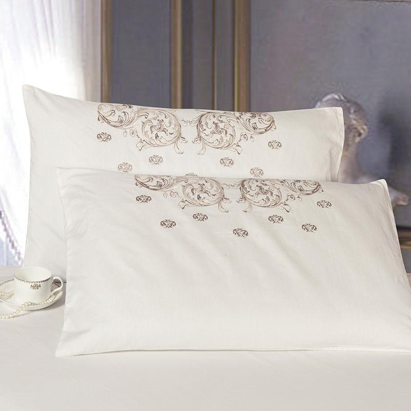 Luxury Satin Jacquard Embroidery Bedding Set Double Queen King Size - Cool Tees and Things