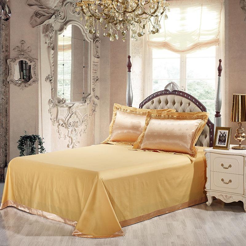 Luxury Satin Jacquard Embroidery Bedding Set Double Queen King Size - Cool Tees and Things