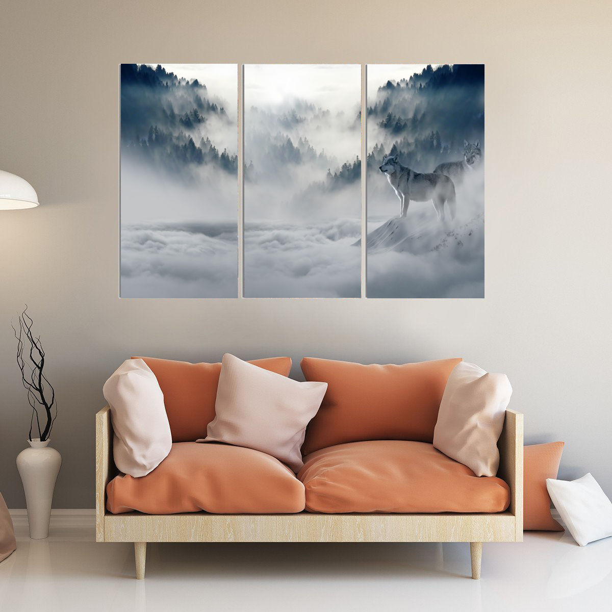 Majestic White Wolves Canvas – Cool Tees & Things