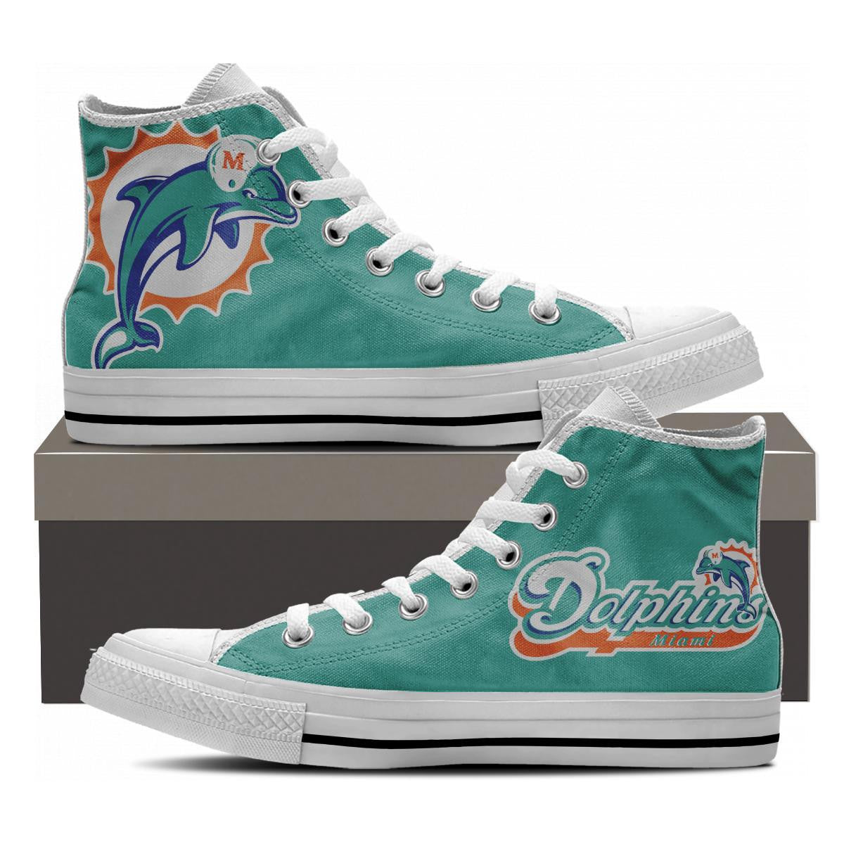 Miami Fans High Tops - Cool Tees and Things