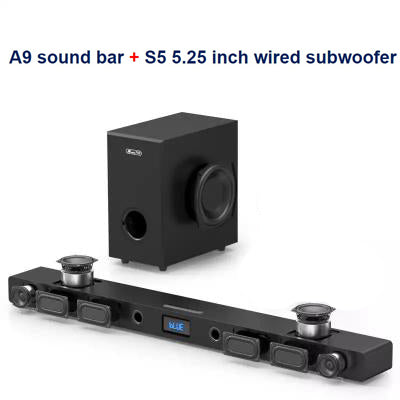 Home Theater Sound: JY AUDIO A9 Bluetooth Soundbar 5.1. Surround Sound