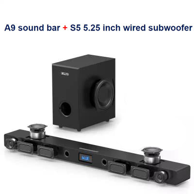 Home Theater Sound: JY AUDIO A9 Bluetooth Soundbar 5.1. Surround Sound