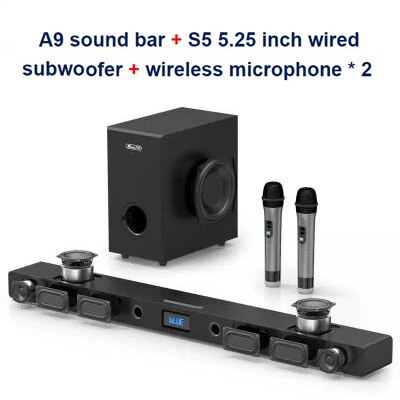Home Theater Sound: JY AUDIO A9 Bluetooth Soundbar 5.1. Surround Sound