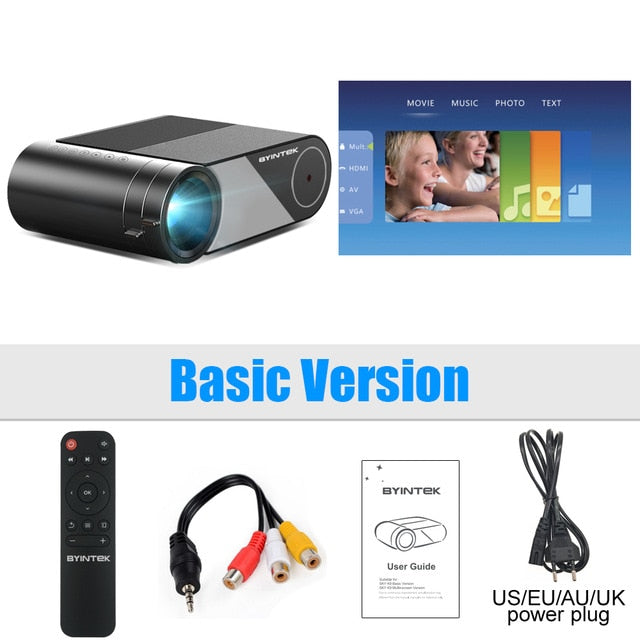 Byintek Home Theater HD Mini Projector 