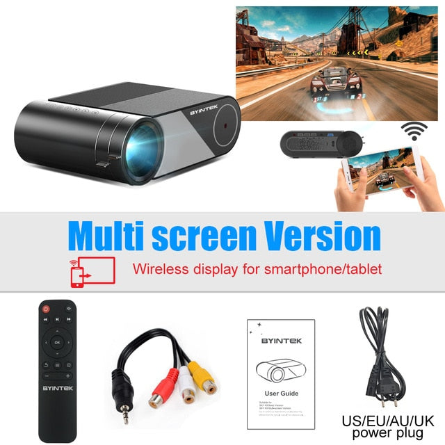Byintek Home Theater HD Mini Projector 
