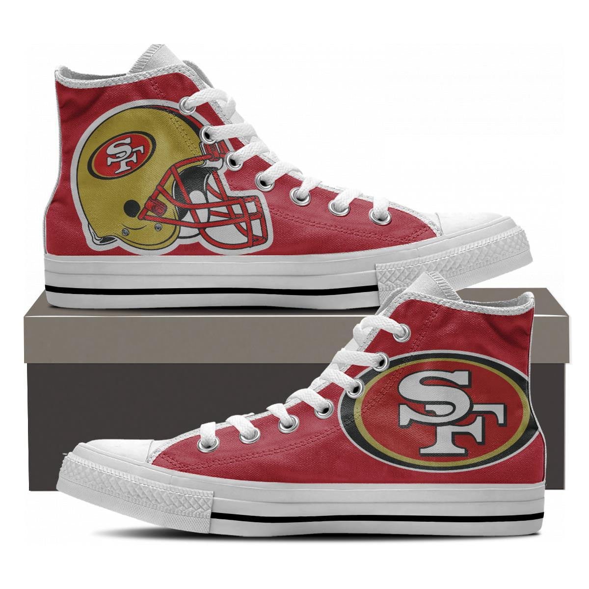 San Francisco Fans High Tops - Cool Tees and Things