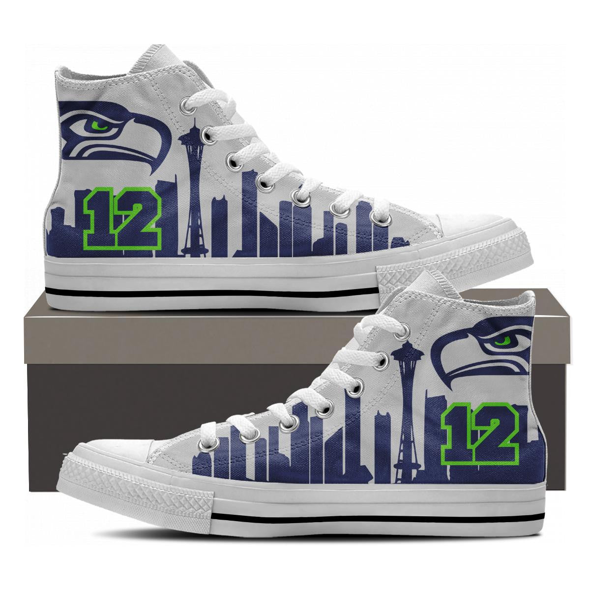 Seattle Fans High Tops - Cool Tees and Things