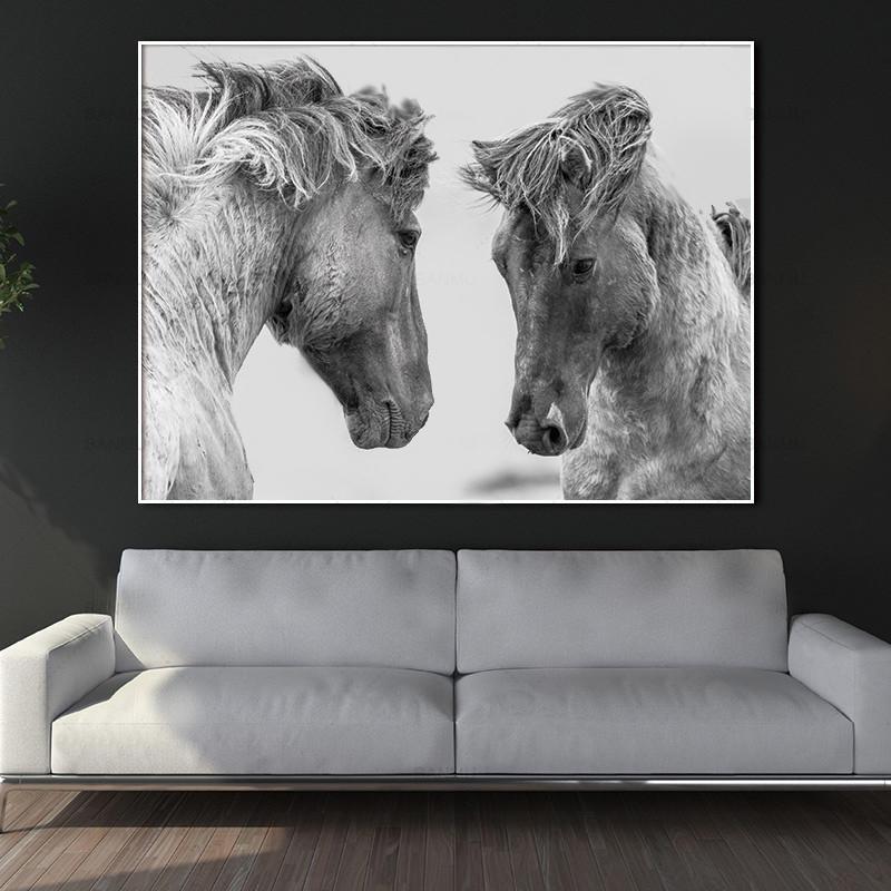 Stunning Animal Canvas Prints- Not Framed Home Decor-20X30cmX1PC no frame-White-Cool Tees & Things