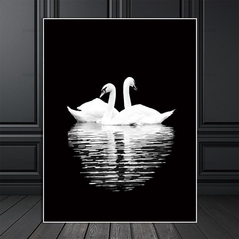 Stunning Animal Canvas Prints- Not Framed Home Decor-20X30cmX1PC no frame-WhiteSmoke-Cool Tees & Things