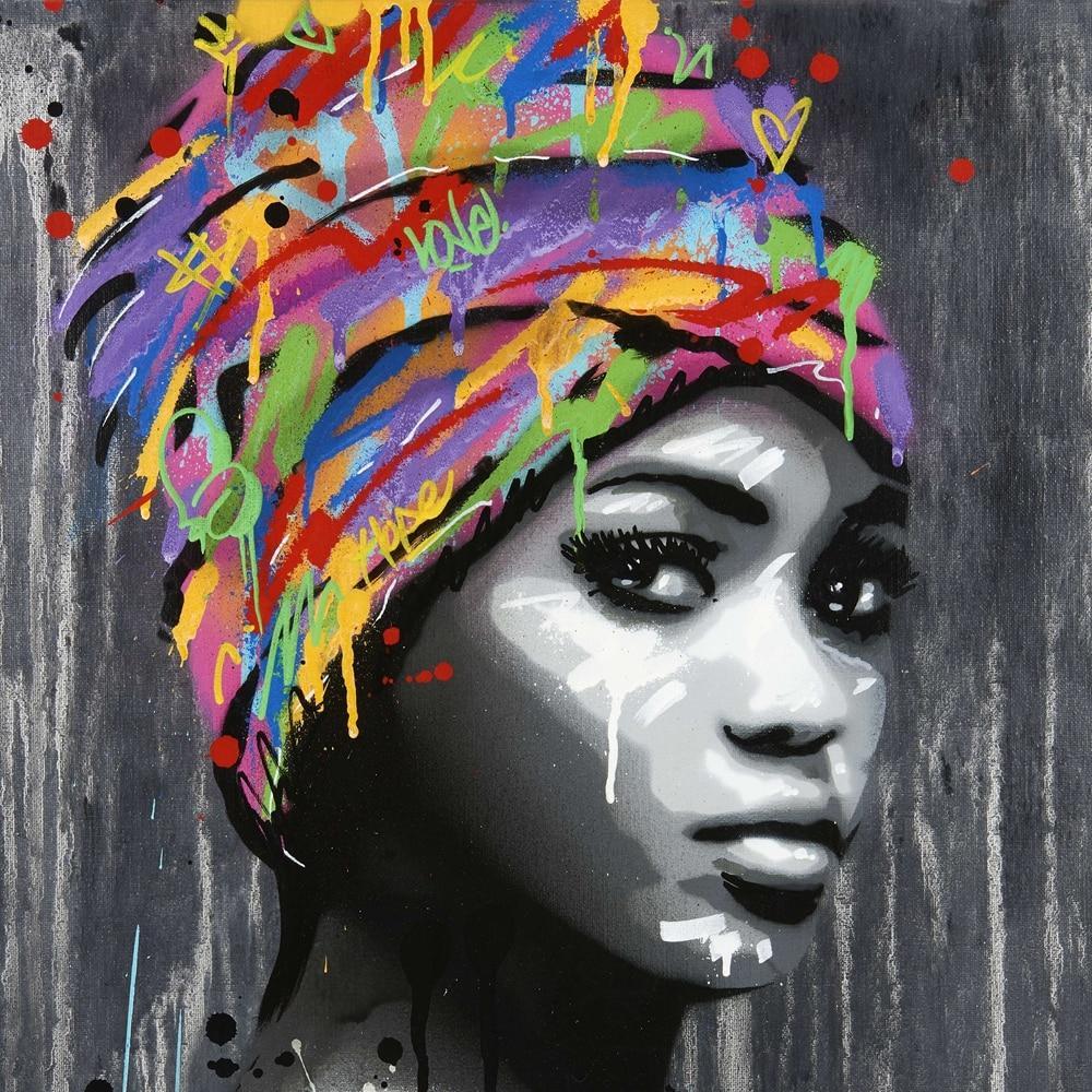 Stunning Ethnic Canvas Print. Beautiful Black Art Canvas-42x60 cm No Frame-PH263-Cool Tees & Things