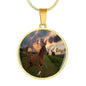 Stunning Thoroughbred Horse Pedant and Bangle Jewelry - Cool Tees and Things