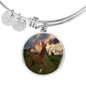 Stunning Thoroughbred Horse Pedant and Bangle Jewelry - Cool Tees and Things