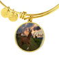 Stunning Thoroughbred Horse Pedant and Bangle Jewelry - Cool Tees and Things