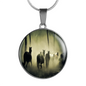 Wild Horses In The Mist Pendant - Cool Tees and Things